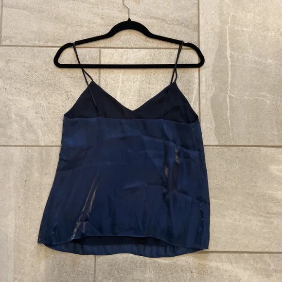 Rag & Bone 100% Silk Navy Cami, Size 4 - Picture 5 of 9